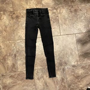 American eagle jeans black size 000 regular